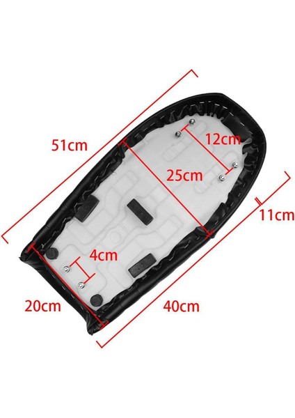 Cafe Racer Evrensel Için Motosiklet Kambur Düz Brat Koltuk Eyer Yastık