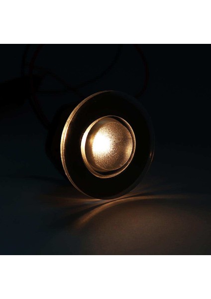 12 V LED Yuvarlak Nezaket Işık Yat Deniz Tekne Merdiven Güvertesi Lambası Sıcak Beyaz