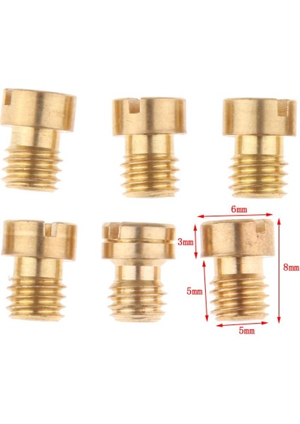20X Motosiklet Karbüratör Tamir Takımı Ana Jet Seti 85 88 90 92 94 ... 124 fırsatları