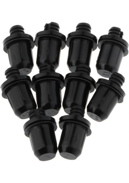 2x 10 Pack Raptiye Perçin Klipler Kitleri Plastik Hoparlörler Için Örgü Kapak # 039 Siyah