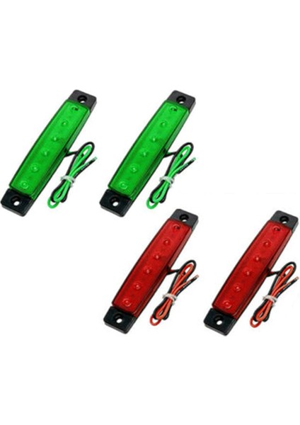 4x 12 V LED Gezinme Çapa Işık Kiti - Port / Sancak / Tekne / Deniz Kıç Işık