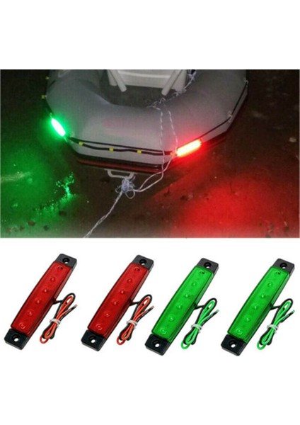 4x 12 V LED Gezinme Çapa Işık Kiti - Port / Sancak / Tekne / Deniz Kıç Işık