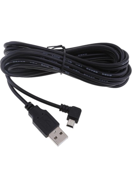 3.5 Metrekareler 5 V 2A Şarj Kablosu Mini USB 9 USB 9 Derece Araba Van Için Sol Viraj Kafası