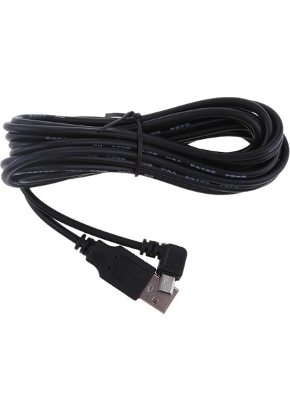 3.5 Metrekareler 5 V 2A Şarj Kablosu Mini USB 9 USB 9 Derece Araba Van Için Sol Viraj Kafası