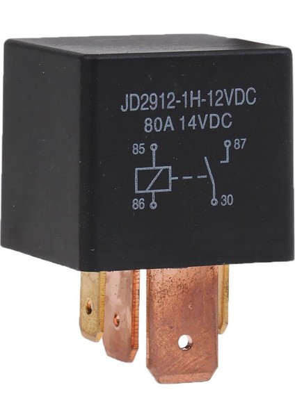 Yedek Dc 12V 80A Otomotiv Normalde Açık Iletişim Relay 4-Pin