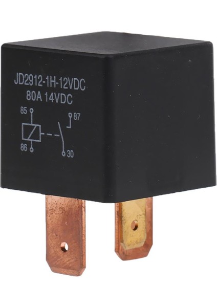 Yedek Dc 12V 80A Otomotiv Normalde Açık Iletişim Relay 4-Pin