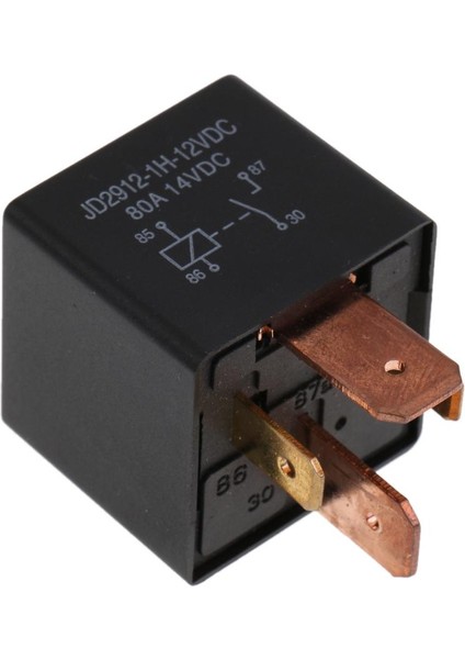 Yedek Dc 12V 80A Otomotiv Normalde Açık Iletişim Relay 4-Pin