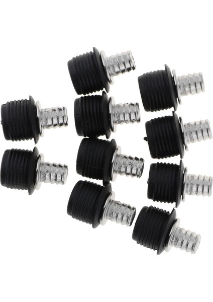10 Pack Raptiye Perçin Klipler Kitleri Plastik Hoparlörler Için Örgü Örtüsü # 029 Siyah