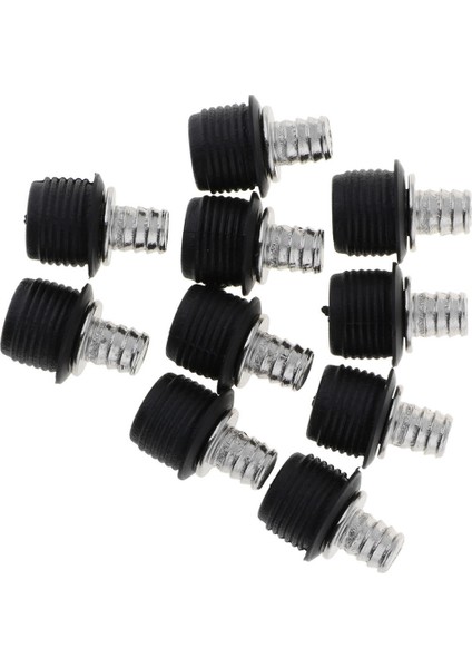 10 Pack Raptiye Perçin Klipler Kitleri Plastik Hoparlörler Için Örgü Örtüsü # 029 Siyah