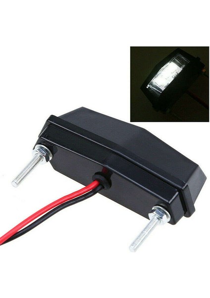 Plaka Beyaz 3 LED 12 V Işık Arka Kuyruk Lambası Motosiklet Motosiklet Için modelleri
