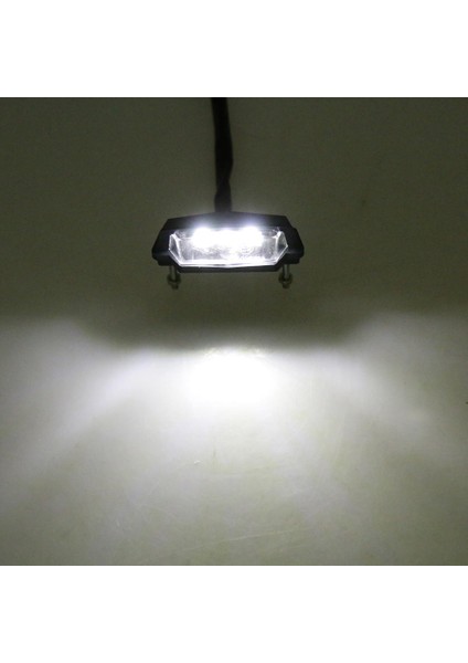 Plaka Beyaz 3 LED 12 V Işık Arka Kuyruk Lambası Motosiklet Motosiklet Için indirimleri