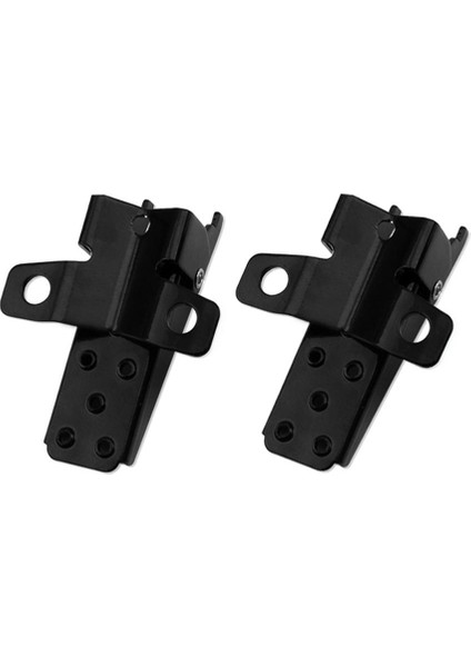 Motosiklet Arka ve Ön Retro Katlanır Footrests Footpeg Evrensel Siyah(Yurt Dışından)