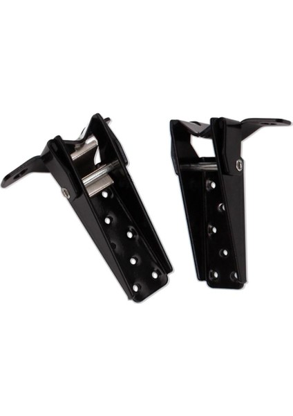 Motosiklet Arka ve Ön Retro Katlanır Footrests Footpeg Evrensel Siyah(Yurt Dışından)