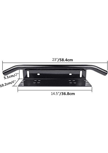 LED Işık Çubuğu Montaj Braketi Ayarlanabilir ve Plaka Braketi Siyah modelleri