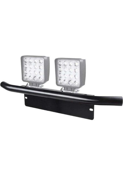 LED Işık Çubuğu Montaj Braketi Ayarlanabilir ve Plaka Braketi Siyah indirimleri