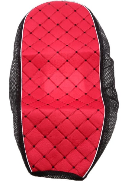 Motosiklet Scooter Xl Için Kırmızı Su Geçirmez Toz Geçirmez Koltuk Minderi Kapağı