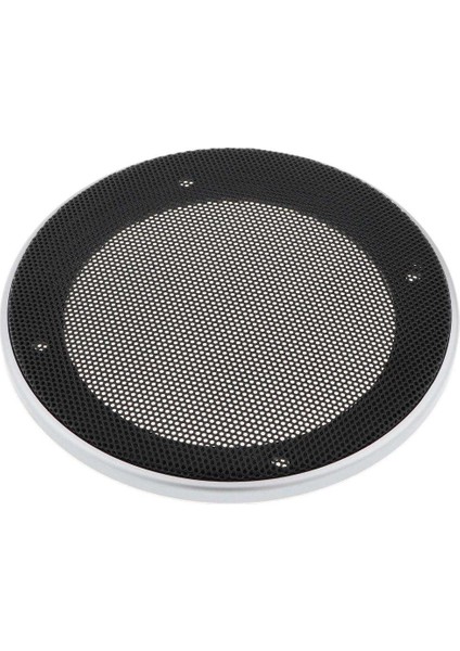 Hoparlör Dekoratif Daire Subwoofer Izgara Kapak Koruyucu Mesh Gümüş 6 Inç