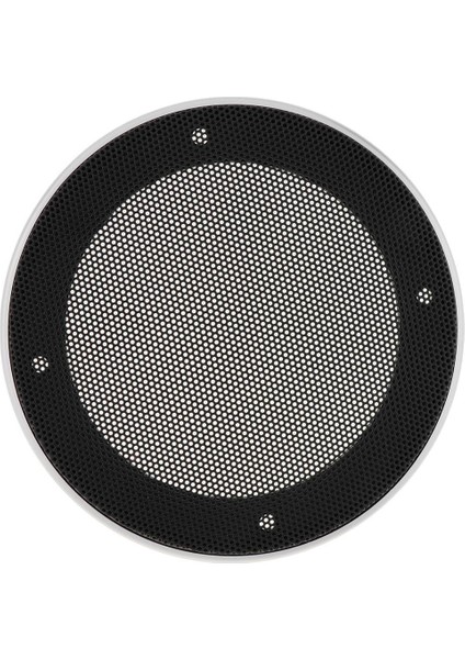 Hoparlör Dekoratif Daire Subwoofer Izgara Kapak Koruyucu Mesh Gümüş 6 Inç
