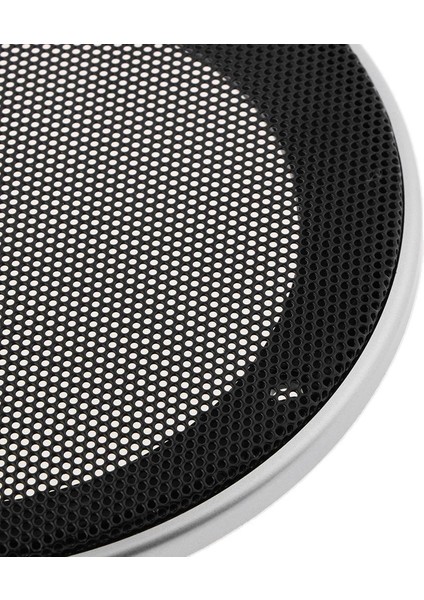 Hoparlör Dekoratif Daire Subwoofer Izgara Kapak Koruyucu Mesh Gümüş 6 Inç