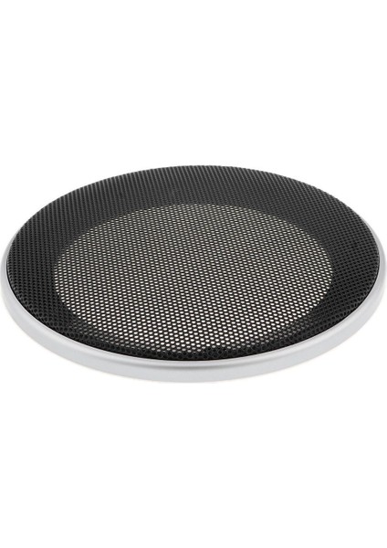 Hoparlör Dekoratif Daire Subwoofer Izgara Kapak Koruyucu Mesh Gümüş 6 Inç