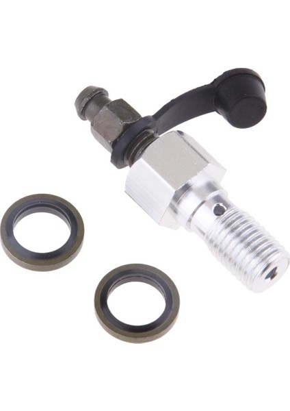 Alüminyum Alaşım Banjo Bolt ve Blow Meme / Vida M10 x 1.25MM Gümüş