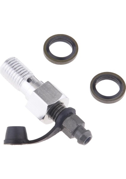 Alüminyum Alaşım Banjo Bolt ve Blow Meme / Vida M10 x 1.25MM Gümüş
