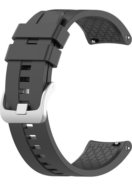 Amazfit Gtr 2 47MM Uyumlu 22MM Silikon Kordon Siyah