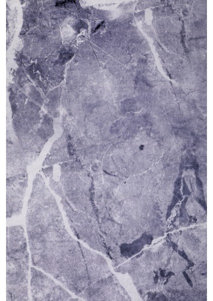 Granit Gri Saçaksız Dijital Halı Kaymaz Yıkanabilir Iskandinav Yolluk 160 x 300 cm