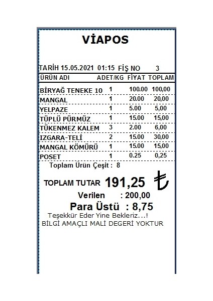 Market Büfe Kırtasiye Barkod Sistemi