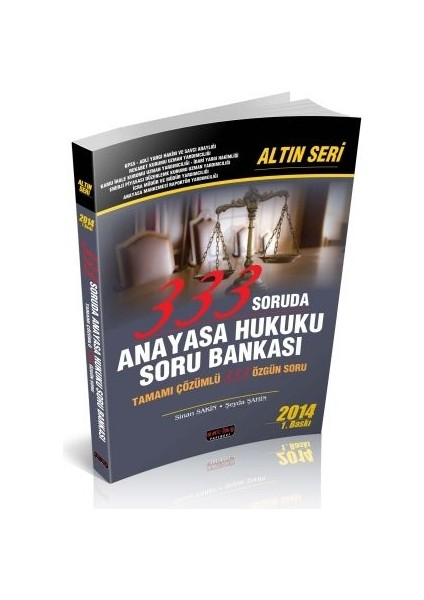 333 Soruda Anayasa Hukuku Soru Bankası Altın Seri