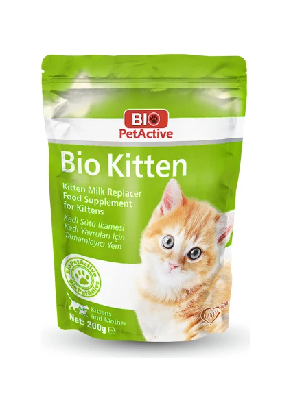 Bio Pet Active Bio Kitten Yavru Kediler Için Tamamlayıcı Süt Tozu 200GR