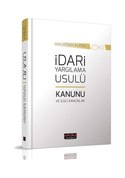 Idari Yargılama Usulü Kanunu(Karton Kapak) - Savaş Yayınları 2020