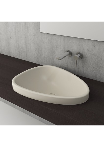 Etna Tezgah Üstü Lavabo 58 cm - Mat Yasemin