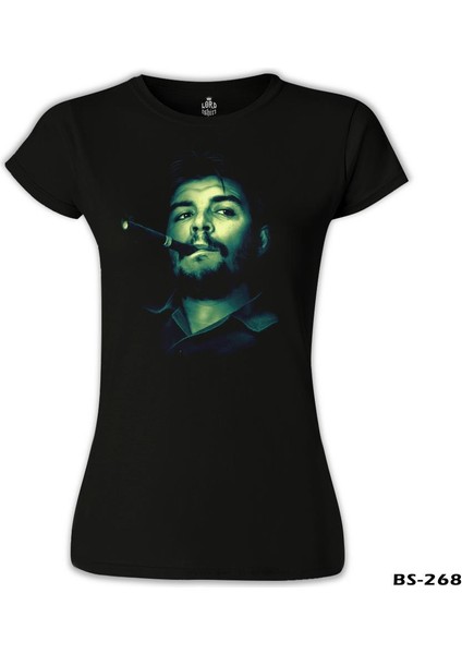 LordT-Shirt T-Shirt Che Guevara - Smoke 2 Siyah Bayan Tshirt fiyatları