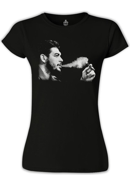 LordT-Shirt T-Shirt Che Guevara 3 Siyah Bayan Tshirt