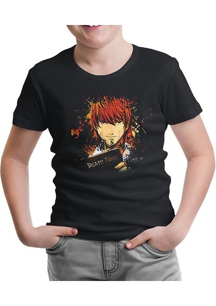 LordT-Shirt Death Note - The Book Siyah Çocuk Tshirt