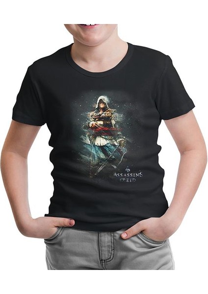 LordT-Shirt Assassin's Creed 2 Siyah Çocuk Tshirt