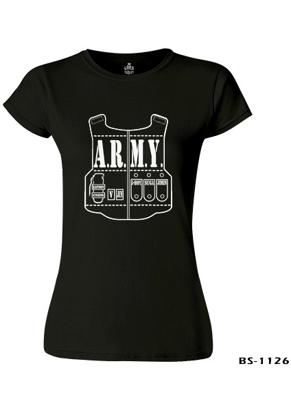 LordT-Shirt Bts - Army Siyah Bayan Tshirt fiyatları