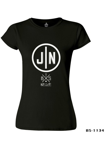 LordT-Shirt Bts - Jin Siyah Bayan Tshirt fiyatları