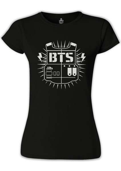 LordT-Shirt Bts Logo Siyah Bayan Tshirt