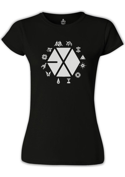 LordT-Shirt Exo - Exo Land Siyah Bayan Tshirt