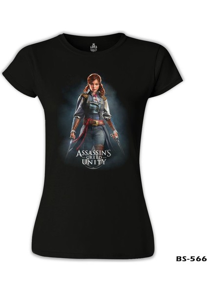 LordT-Shirt T-Shirt Assassin's Creed Unity - Elise Siyah Bayan Tshirt fiyatları