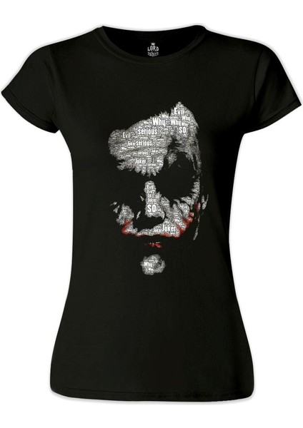 LordT-Shirt T-Shirt Joker - So Evil Siyah Bayan Tshirt