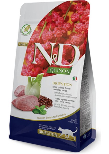 N&d Quinoa Digestion Kuzu Etli Yetişkin Kedi Maması