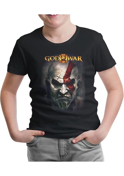 LordT-Shirt God Of War 2 Siyah Çocuk Tshirt