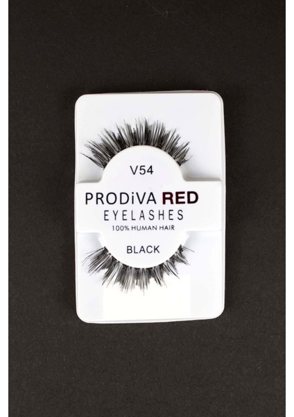 Red V54 Eyelashes 12'li Bütün Takma Kirpik