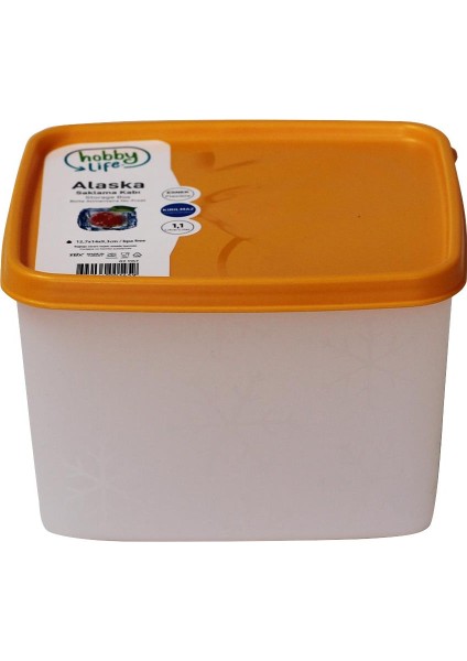 Alaska Nofrost Saklama Kabı 1,1 Litre Turuncu
