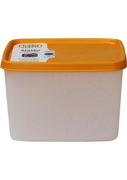 Alaska Nofrost Saklama Kabı 1,1 Litre Turuncu