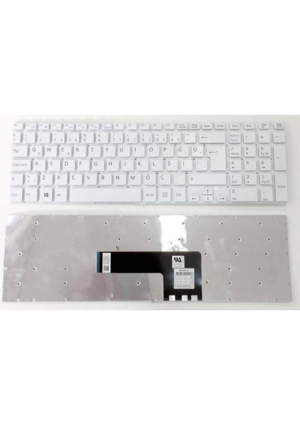 Sony SVF15, SVF152, Svf-15 Notebook Klavye Tuş Takımı-Beyaz