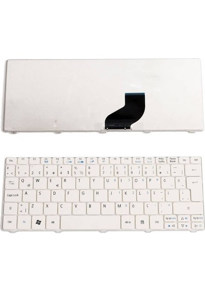 Acer Aspire One 532G Notebook Klavye Tuş Takımı-Beyaz
